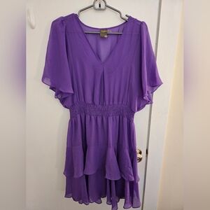 Taylor Purple Midi Dress